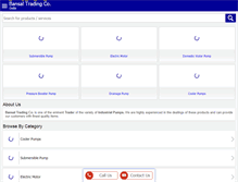 Tablet Screenshot of bansaltradingco.com